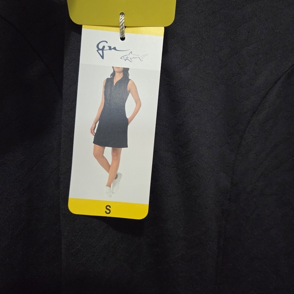 Greg Norman Sporty Athleisure Golf Tennis Sleeveless Polo Black Dress Size S - Picture 7 of 12